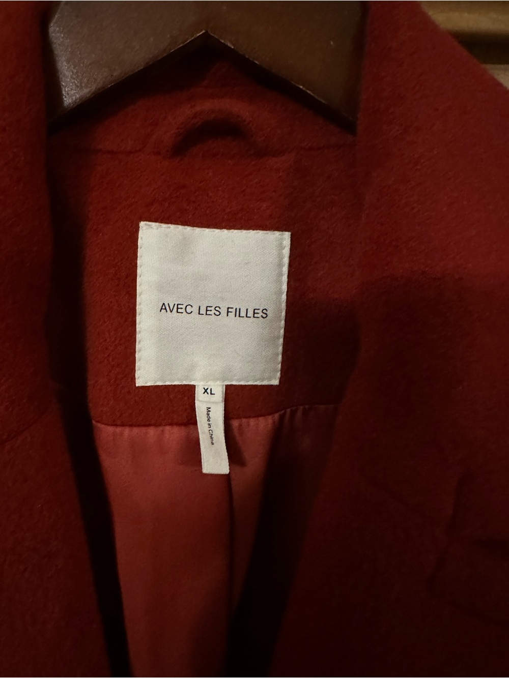 NWT Avec Les Filles Rust Single-Breasted Trench Coat - Picture 3 of 3